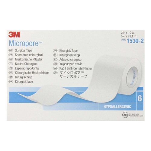 Medical Tape 3M™ Micropore™ Skin Friendly Paper 2 Inch X 10 Yard White NonSterile