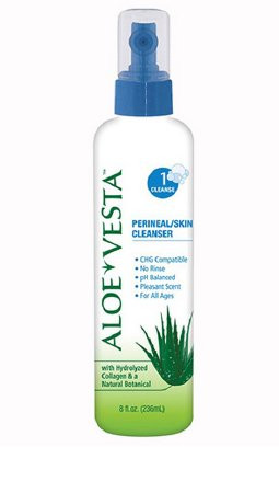 Perineal Wash Aloe Vesta® Liquid 8 oz. Pump Bottle Citrus Scent