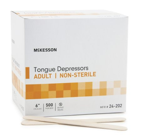 Tongue Depressor McKesson Senior 6 Inch Wood 17.5 mm Wide Blade