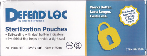 Defend 3.5″ X 10″ Self-Sealing Sterilization Pouch