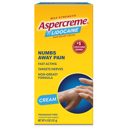 Topical Pain Relief Aspercreme® 4% Strength Lidocaine Cream 4.3 oz