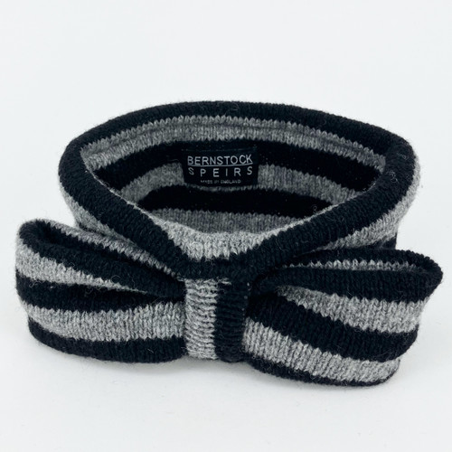 Stripe Headband - Black/Grey