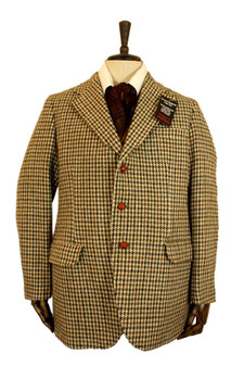 VTG HARRIS TWEED DUNN & CO CROFTERS 41" /104CM LONG TAILORED TWEED JACKET