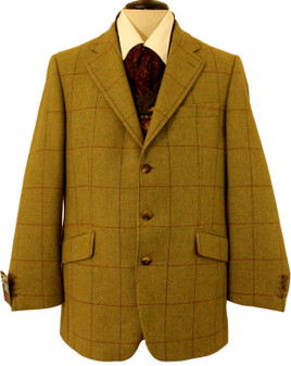 ROXTONS MENS 44R GREEN COUNTRY TWEED JACKET