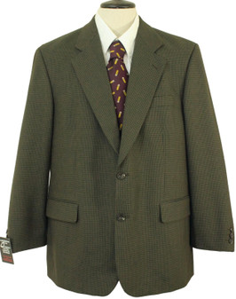 Vintage Dunn & Co Mens 42R Green Mix Suit Style Wool Smart Casual Jacket