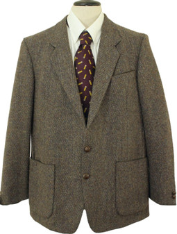 Vintage Hornes London Mens 44" Smart Brown Mix Tweed Blazer