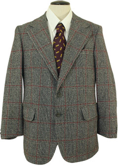 ジャケット・アウター 70s tweed Tailored jacket Vintage remake Vintage Tweed Blazer Size M 38-40 70s Big Houndstooth Sport