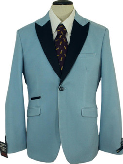 CAVANI MENS 38R BLUE TUXEDO DINNER JACKET