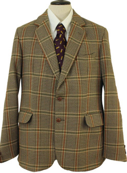 St Patricks Tweed Dubtex Mens 44" Brown Country Tweed Jacket Blazer Classic