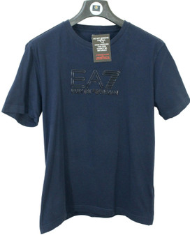 EA7 Emporio Armani Mens Small Blue T-Shirt
