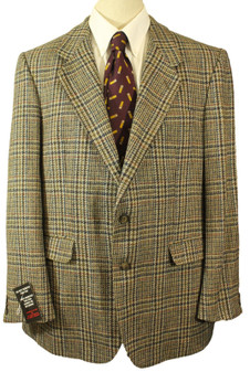 Vintage Antartex Mens 44" 2-Button Multi Colour Tweed Jacket