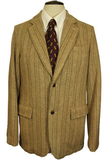 Sutherland Tweed Brown Medium 40" Half Lined Tweed Mens Pre-loved Jacket