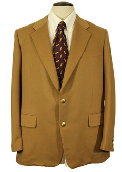 Vintage Chester Barrie Savile Row 42" Pure Cashmere Camel Brown Jacket