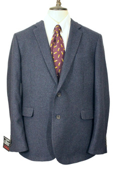 Chester Barrie Savile Row 46R Blue Modern Preloved Tweed Designer Jacket