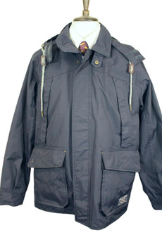 Joules Mens Blue Xlarge Hooded Waterproof Bowness Raincoat Jacket