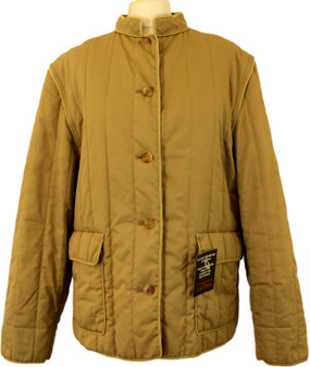 AQUASCUTUM LADIES VTG  SIZE 14 BEIGE DETACHABLE ARMS JACKET/GILET