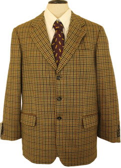 Vintage House of Fraser Mens 40L Brown Mix Tweed Wool Blazer Jacket Country