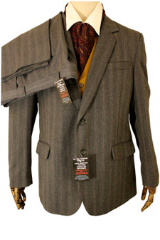 MENS YORKERS 42" SUIT JACKET & TROUSERS W36 L27 SHORT LENGTH SUIT DRY CLEANED