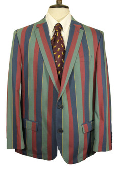 Samuel Windsor Boating Style 44R Striped Multi-coloured Blazer