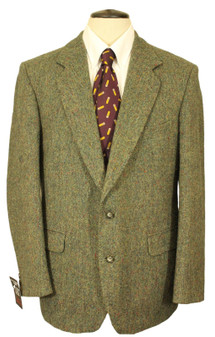 Vintage Magee Donegal Green Mix 42R Mens Handwoven Tweed Irish Jacket