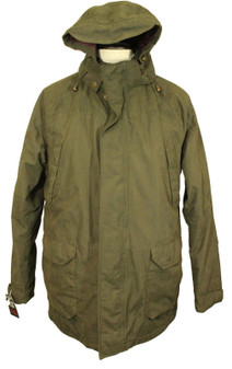 Hoggs Of Fife Large Green Hooded Waterproof Parka Style Field Coat