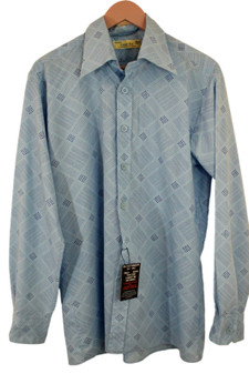 42cm/16.5" Canda Vintage Blue Long Sleeve Shirt