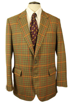 British John G Hardy Check 107cms/42" Country Vintage Tweed Jacket