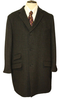 Greenwoods Grey 44R Wool Blend Modern Smart Casual Formal Overcoat