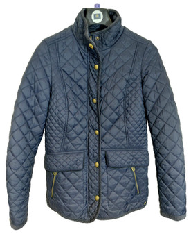 Joules Newdale Blue Size 8 Ladies Quilted Country Jacket