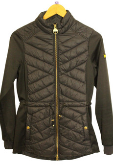 Barbour International Ladies Black SIze 8 Understeer Quilted Fibredown Jacket