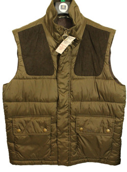 Barbour Colwarmth Large Green Padded Shooting Country Shoulder Patch Vest
