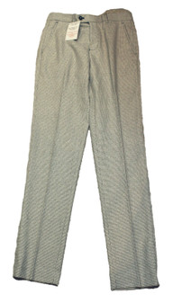 Cavani Mens 28R W28/L32 Smart Light Grey Box Check Tweed Trousers BNWT