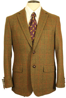 Haworth Skopes Montrose Brown Check 38R Mens Tweed Smart Gents Jacket