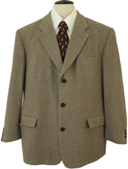 MARKS & SPENCER TWEED ST MICHAEL MENS 46" SHORT THORN BROWN MIX TWEED JACKET