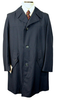 Vintage Dannimac Blue Mens 42"/107cm Rainmac Raincoat