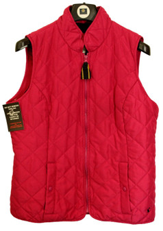 Just Joules Pink Size 14 Quilted Womens Fleece Insulated Gilet