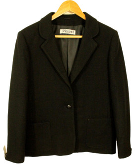 VIntage Planet Black Womens Size 14 Wool Blazer