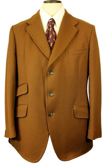 Vintage 1970's Dunn & Co Rich Brown 108R/42" Wool Tweed Sporting Jacket