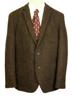 Harris Tweed Brown XL 44/46" Primark Slimfit Modern Mens Tweed Jacket Blazer