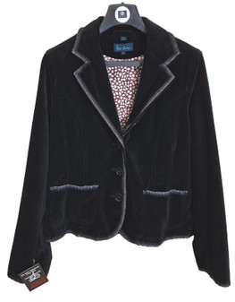Boden Black Size 16 Velvet Womens Dress Formal Short Style Smart Jacket Blazer