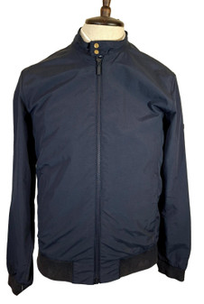 Barbour International Runnel Small Harrington Jacket Navy Blue Waterproof