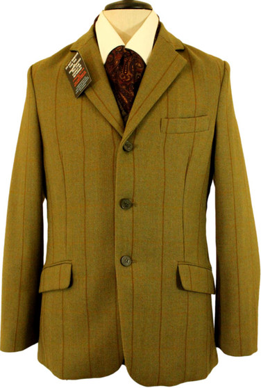 SHIRES EQUESTRIAN MENS 40" GREEN MIX COUNTRY SPORTING PRELOVED TWEED JACKET