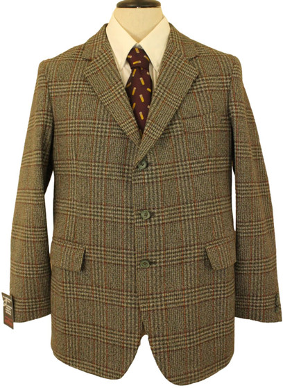 THORNPROOF TWIST TWEED MENS 42" BROWN MIX HACKING JACKET