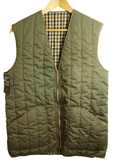 Vintage Aquascutum Men's Green 40R Small Padded Bodywarmer Vest Vintage Aquascutum Men's Green 40R Small Padded Bodywarmer Vest