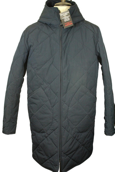 Barbour Soho Liddesdale Blue Medium Men Hooded Quilted Coat