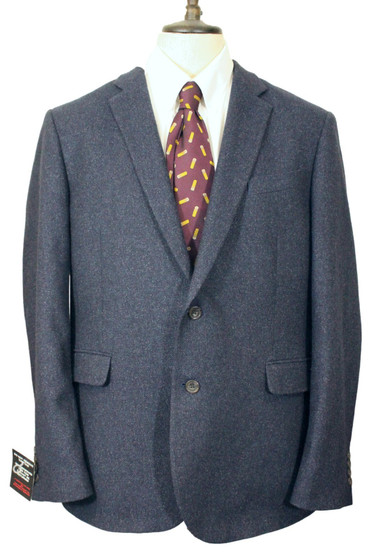 Chester Barrie Savile Row 46R Blue Modern Preloved Tweed Designer Jacket