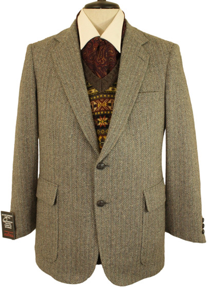 BROOKSTONE TODAYS MAN R40 GREY MIX TWEED JACKET