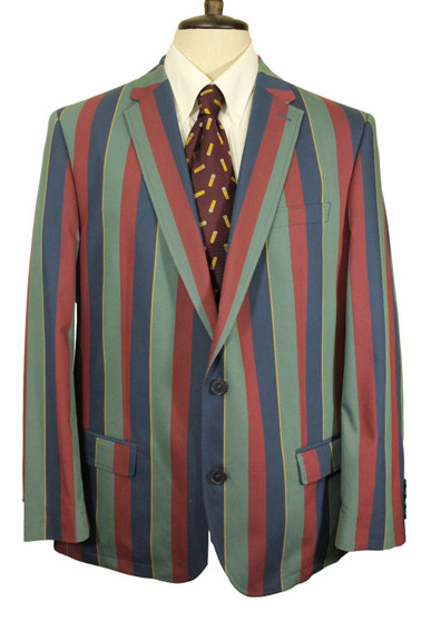 Samuel Windsor Boating Style 44R Striped Multi-coloured Blazer