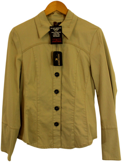 Eugen Klein Brown Ladies Blouse BNWT Size 12 Natur Live