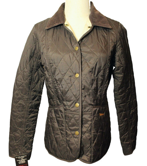 Barbour Quilt Ladies Brown Size 10 Summer Liddesdale Quilt Jacket